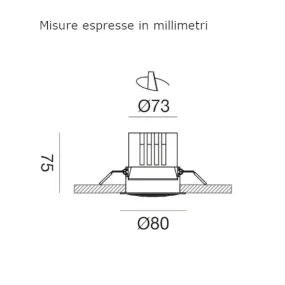 Faretto incasso Gea Led GFA1721 LED