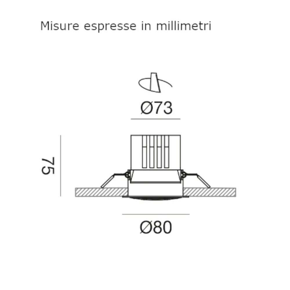 Projecteur encastré à LED Gea Led GFA1721