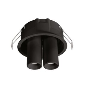 Faretto incasso Gea Led GFA1699 LED orientabile alluminio nero cartongesso