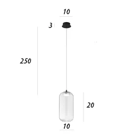 Lampadario Perenz illumina HUNTER S1 8157 N LC 8214 TR