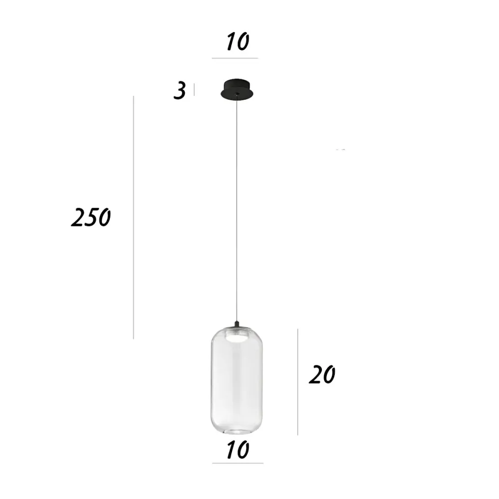 Lampadario Perenz illumina HUNTER S1 8157 N LC 8214 TR
