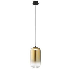 Lampadario Perenz illumina HUNTER S1 8157 N LC 8214 OR LED vetro oro specchiato