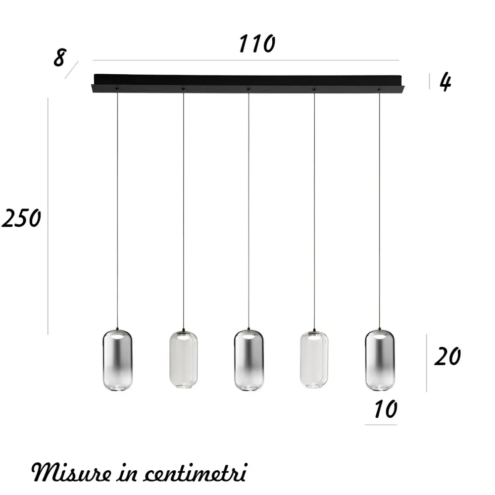 Perenz beleuchtet den Kronleuchter HUNTER S5 BR 8160 N LC 8214