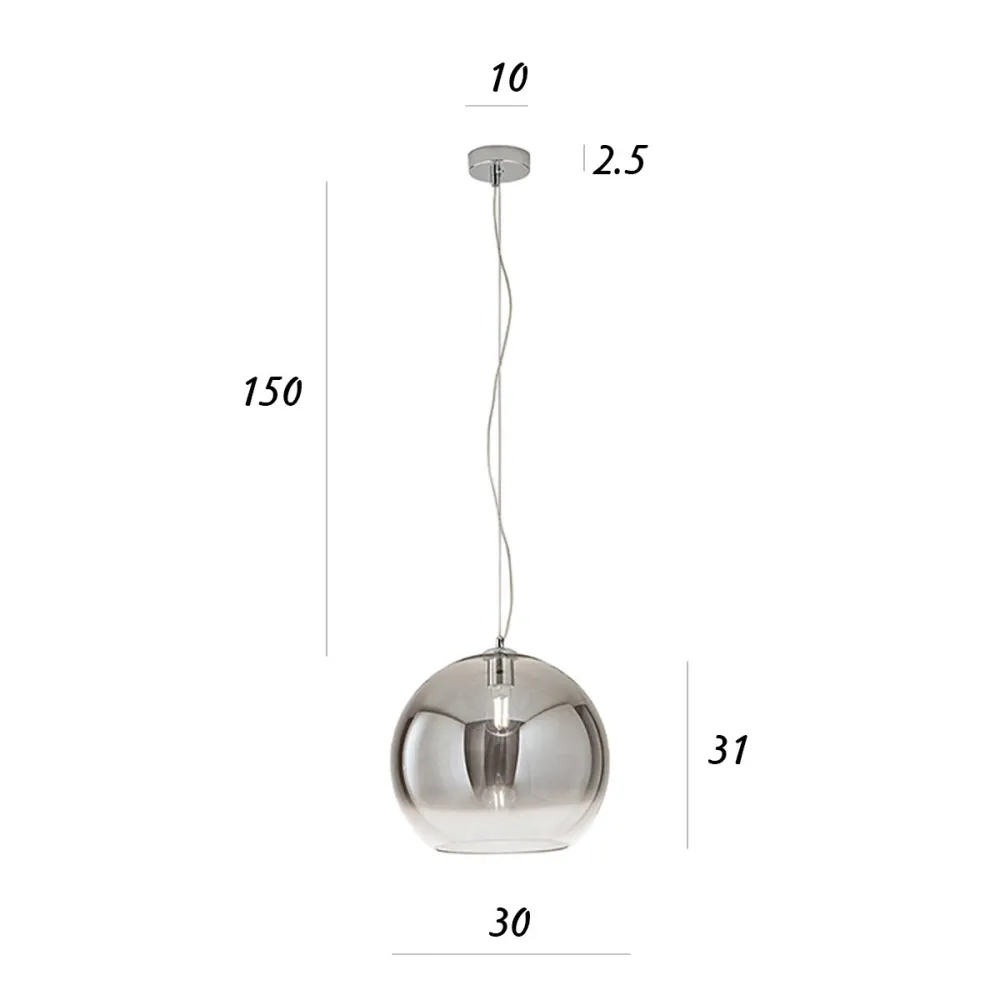 Lámpara de araña de cristal soplado Perenz PLANET 8524 FU 30