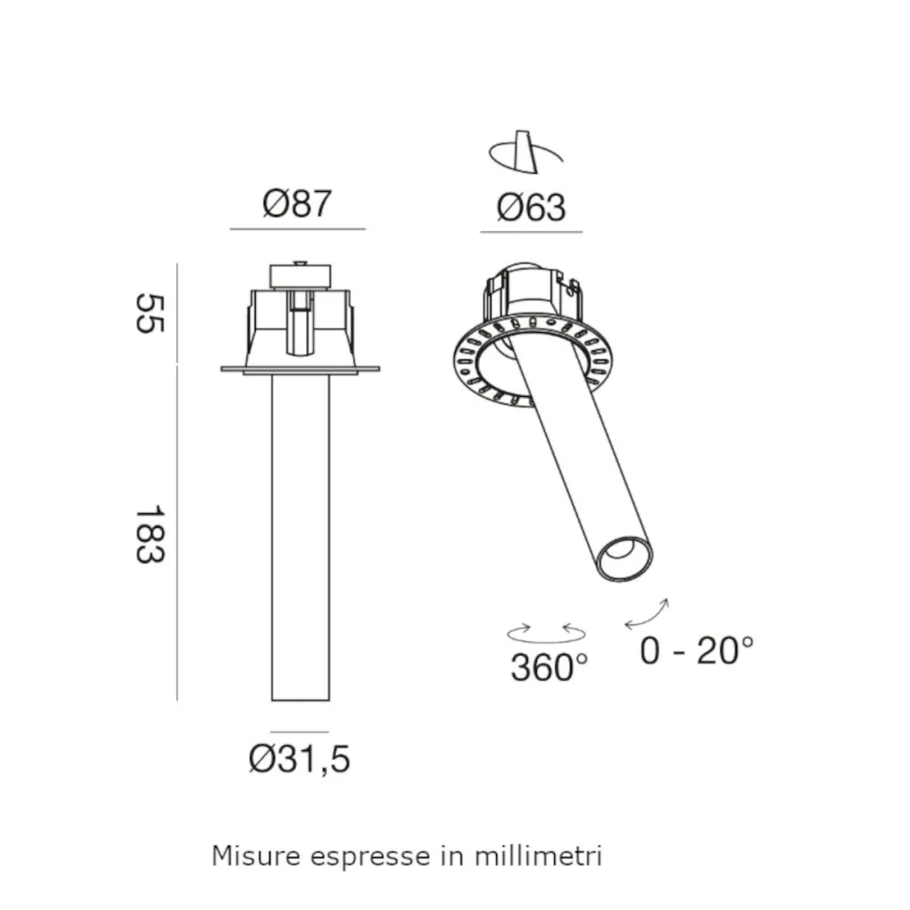 Projecteur encastré à LED Gea Led GFA1697