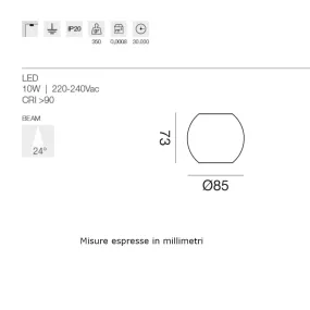 Lámpara de techo LED moderna Gea Led GPL390