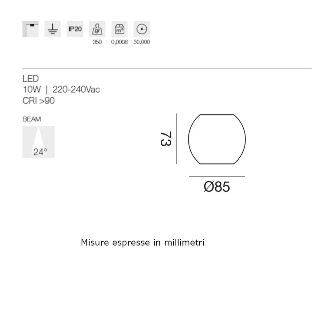 Lámpara de techo LED moderna Gea Led GPL391