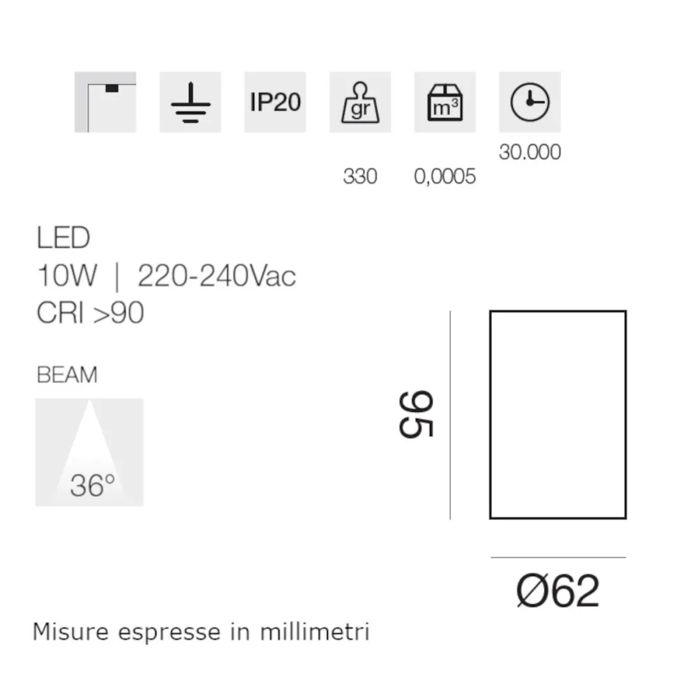 Lámpara de techo LED moderna Gea Led GPL406