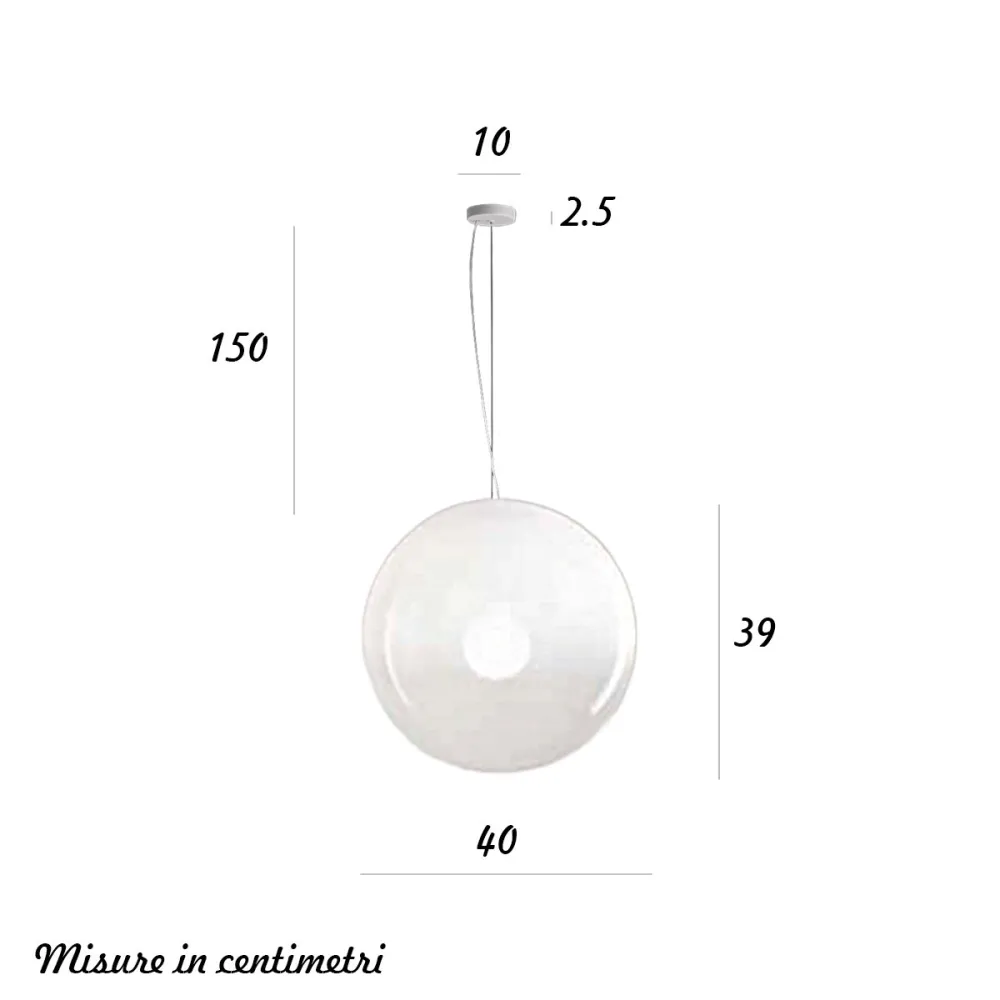 Lampadario vetro soffiato Perenz MOON 8498 B