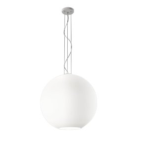 Lampadario vetro soffiato Perenz UFO 8548 B 50 E27 LED bianco satinato