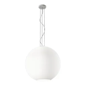 Lampadario vetro soffiato Perenz UFO 8548 B 50 E27 LED bianco satinato