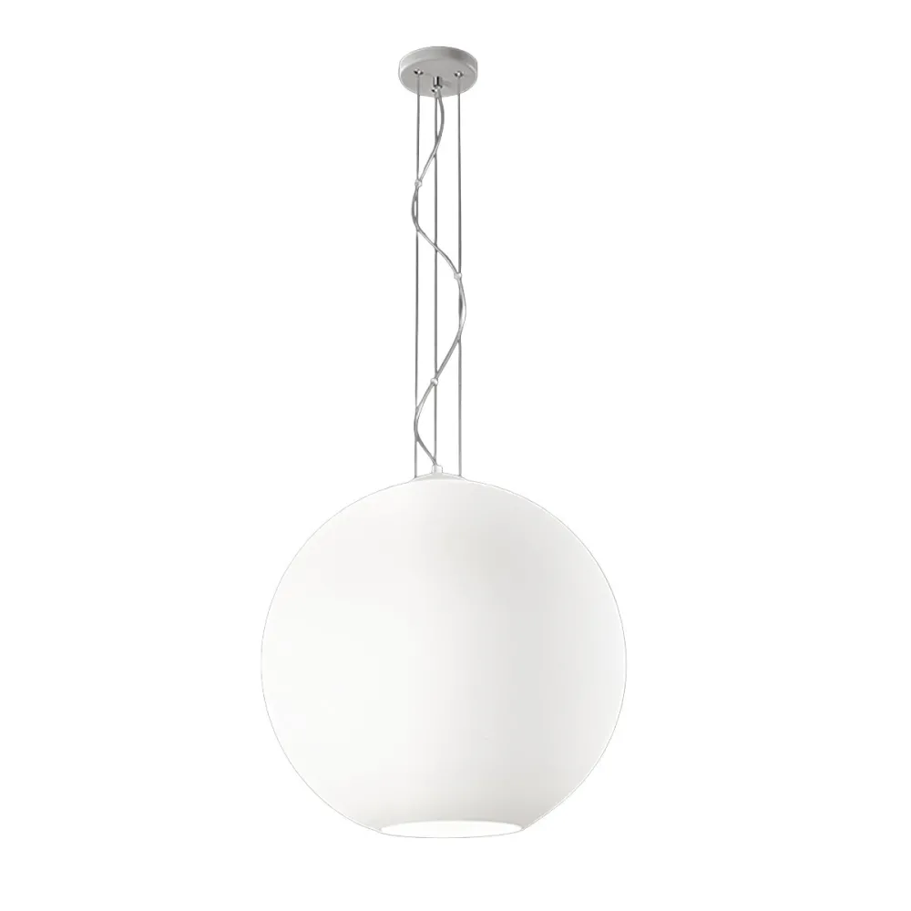 Lampadario vetro soffiato Perenz UFO 8548 B 50 E27 LED bianco satinato