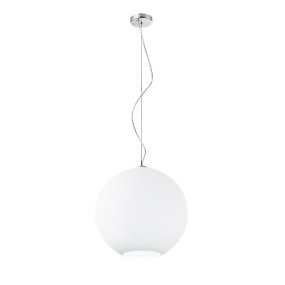 Lampadario vetro soffiato Perenz UFO 6477 B 40 E27 LED bianco satinato
