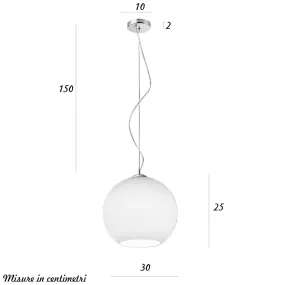 Lampadario vetro soffiato...