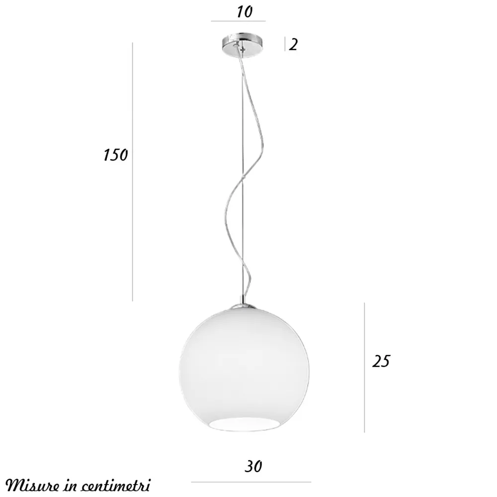 Perenz UFO 6476 B mundgeblasener Glasleuchter