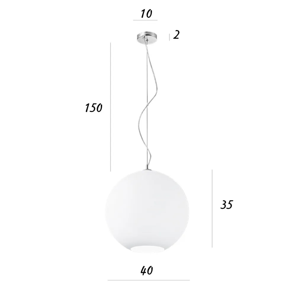 Perenz UFO 6477 B mundgeblasener Glasleuchter