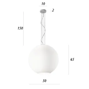 Lustre en verre soufflé Perenz UFO 8548 B