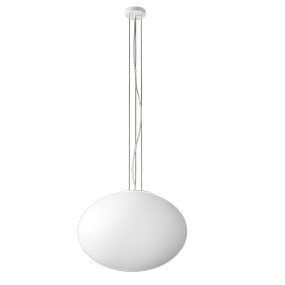 Lustre Perenz SATURNO 8541 B 50 E27 LED en verre soufflé, blanc satiné