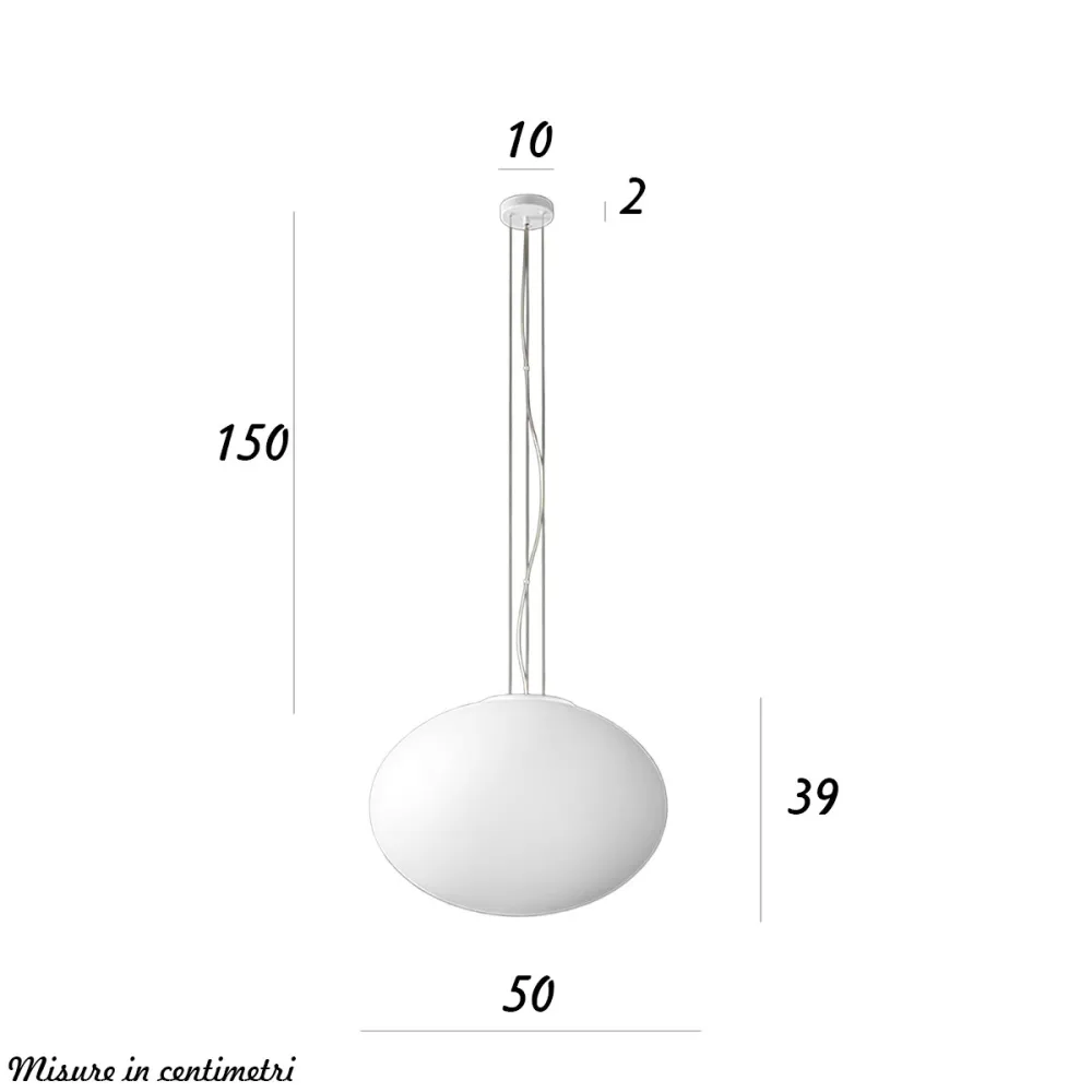 Lampadario vetro soffiato Perenz SATURNO 8541 B