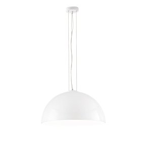 Lámpara de techo Perenz BELL 8552 B E27 con cúpula metálica LED en blanco brillante