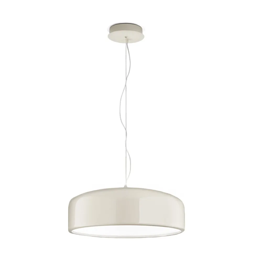 Lampadario acrilico Perenz VELIA 8449 B CT LED CCT biemissione bianco panna lucido