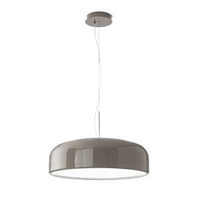 Lampadario acrilico Perenz VELIA 8449 TO CT LED CCT 3200LM biemissione grigio tortora lucido
