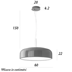 Lampadario acrilico Perenz VELIA 8449 B CT