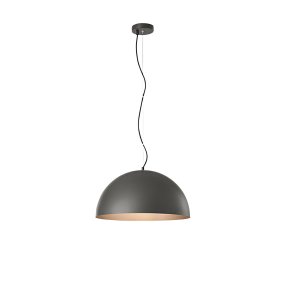 Lampadario cupola Perenz STEEL 8560 GR E27 LED 50CM grigio marrone metallizzato