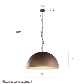 Lampadario cupola Perenz STEEL 8562 MM