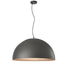 Lampadario cupola Perenz STEEL 8563 GR E27 LED 80CM grigio marrone metallizzato multiluce
