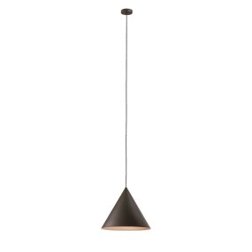 Lampadario conico Perenz ICONIC 8404 GR E27 LED 30CM grigio marrone