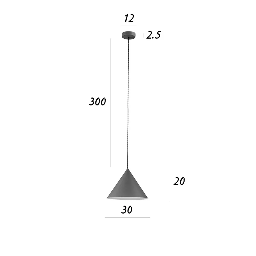 Perenz ICONIC 8404 GR konischer Kronleuchter