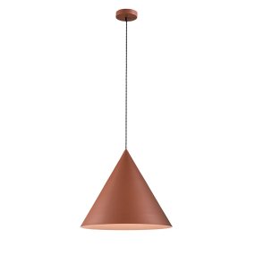 Lampadario conico Perenz ICONIC 8408 E E27 LED 50CM terracotta opaco