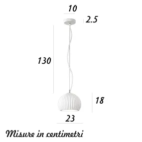 Lustre plissé en plâtre Perenz MINEA 8418 B