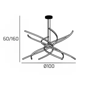Lámpara led TORNADO 1163 S100 Top Light