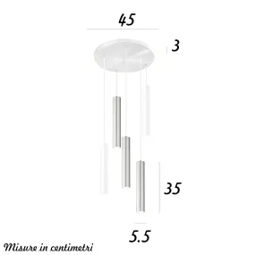 Lámpara de araña moderna Perenz SHOT 8032 B 8492 B 8492 AL