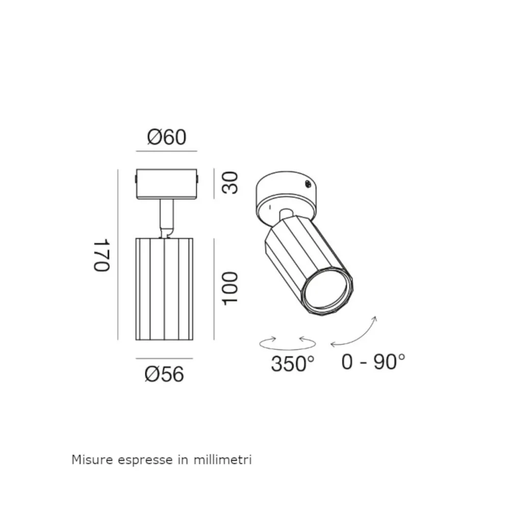 Plafonnier moderne à LED Gea Led GFA1601 GU10