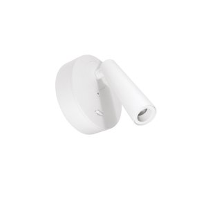Gea Led GAP580 moderne LED-Wandleuchte, weißes Methacrylat-Aluminium, verstellbar