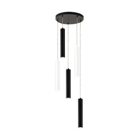 Lustre moderne Perenz SHOT 8032 N 8492 B 8492 N GU10 LED, blanc, noir, multi-lumières