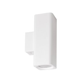 Applique murale moderne Gea Led GAP540 GU10 LED, aluminium blanc