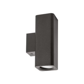 Aplique de pared moderno LED Gea Led GAP541 GU10, aluminio negro