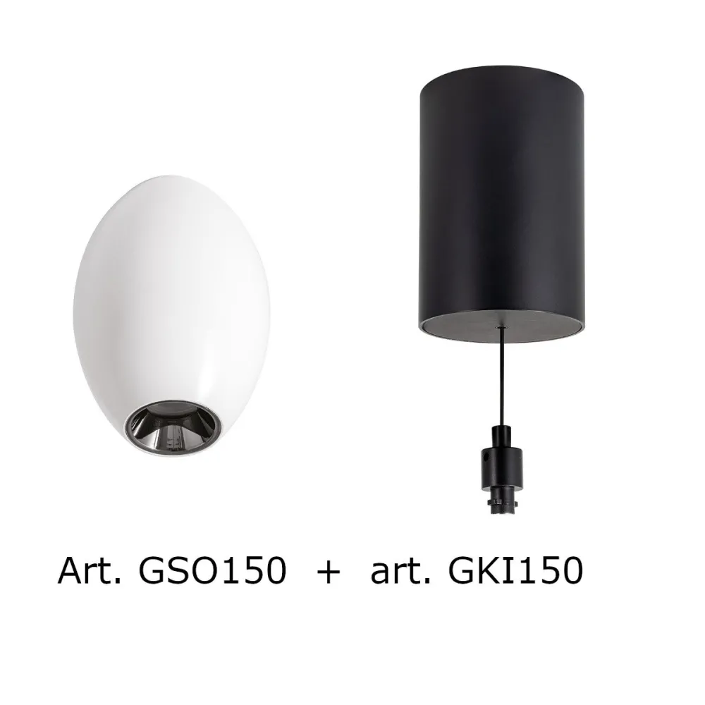 Lámpara colgante moderna LED Gea GSO150+GKI150