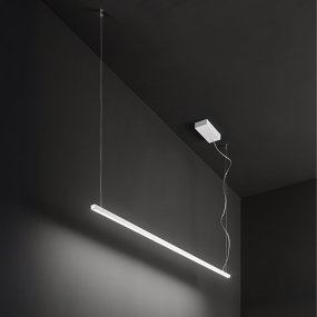 Perenz LINK 8052 BN CTD 35W LED DIM 2800LM suspensión de perfil monoemisión, metal, aluminio, blanco, negro