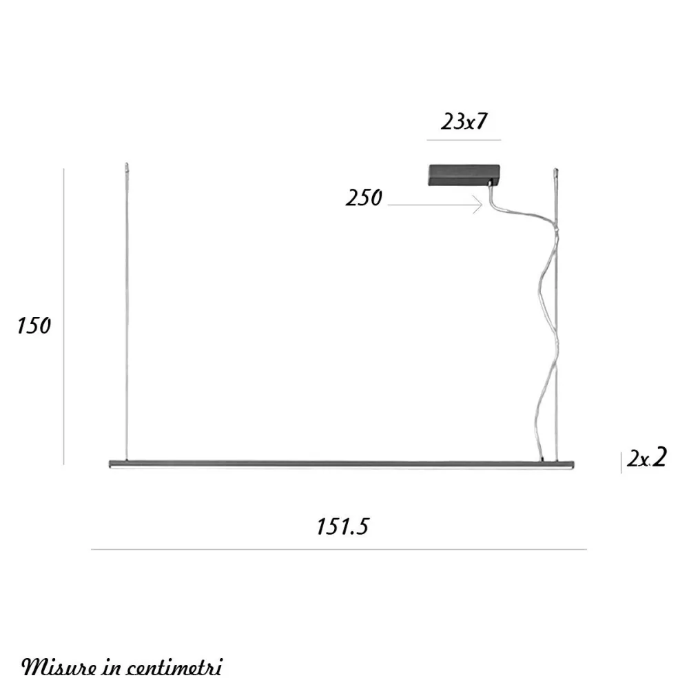 Suspension à profil d'émission unique Perenz LINK 8052 BN CTD