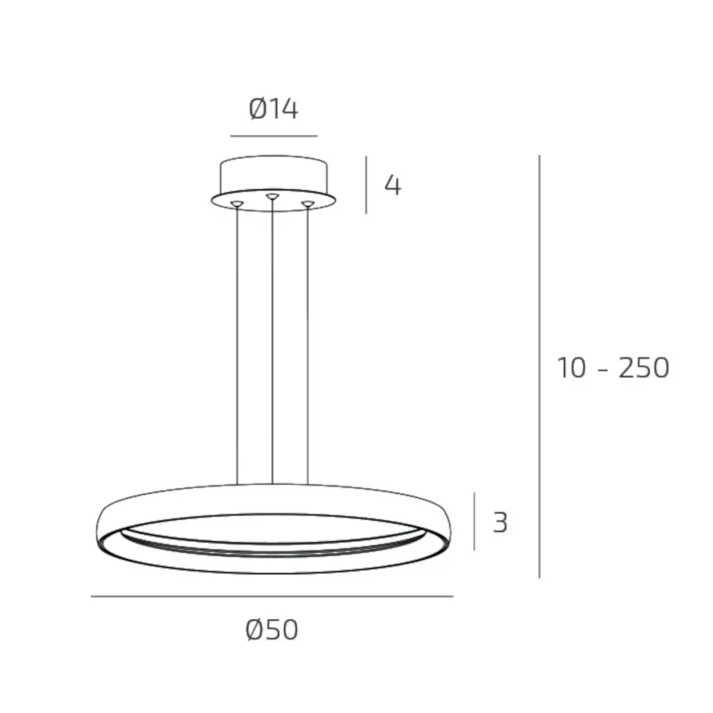 Moderner Kronleuchter Top Light PLANA 1221 S50 LED CCT SWITCH
