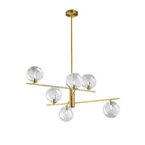 Lampadario classico Perenz PYREX 8514 OB G9 LED metallo ottone brunito multiluce