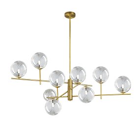 Lámpara de araña clásica Perenz PYREX 8516 OB G9 LED de metal en latón bruñido con varias luces