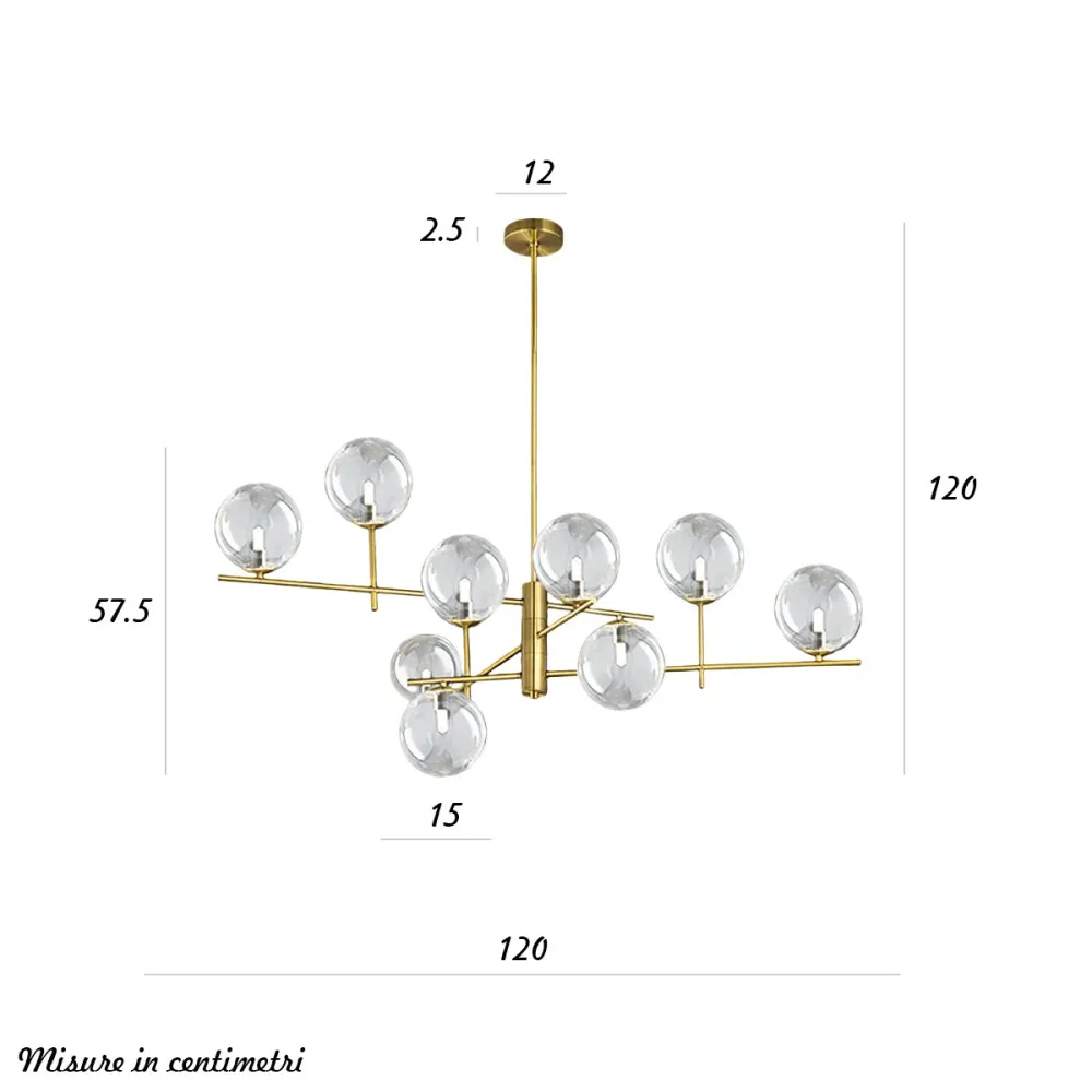 Lampadario classico Perenz PYREX 8516 OB