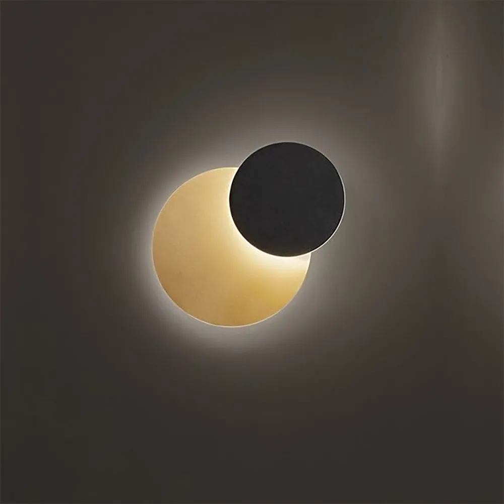 Applique moderna Perenz DRUM 8229 OR LC 22W LED 1877LM metallo oro nero orientabile inclinabile