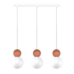 Lampadario moderno Top Light COTTAGE 1228 S3 R G9 LED vetro metallo